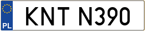 Trailer License Plate